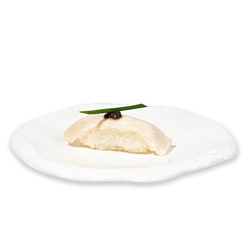 NIGIRI PEZ MANTEQUILLA CON SALSA TRUFA