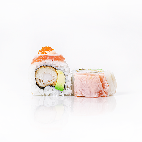SALMON FLAMBE ROLL